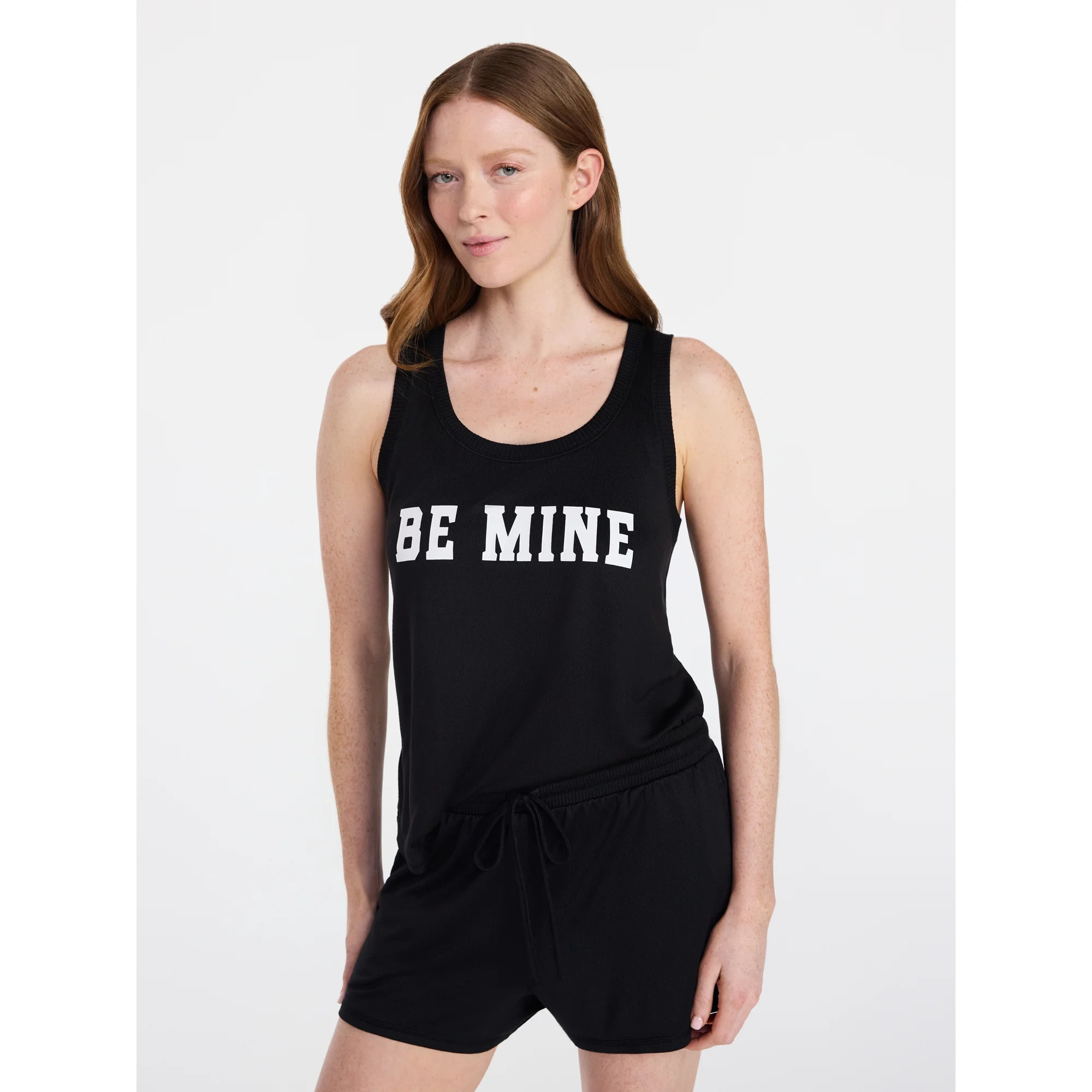 Joyspun Women's Cozy Lounge Collection Hacci Knit Sleep Tank Top, Sizes XS-3X | Walmart (US)