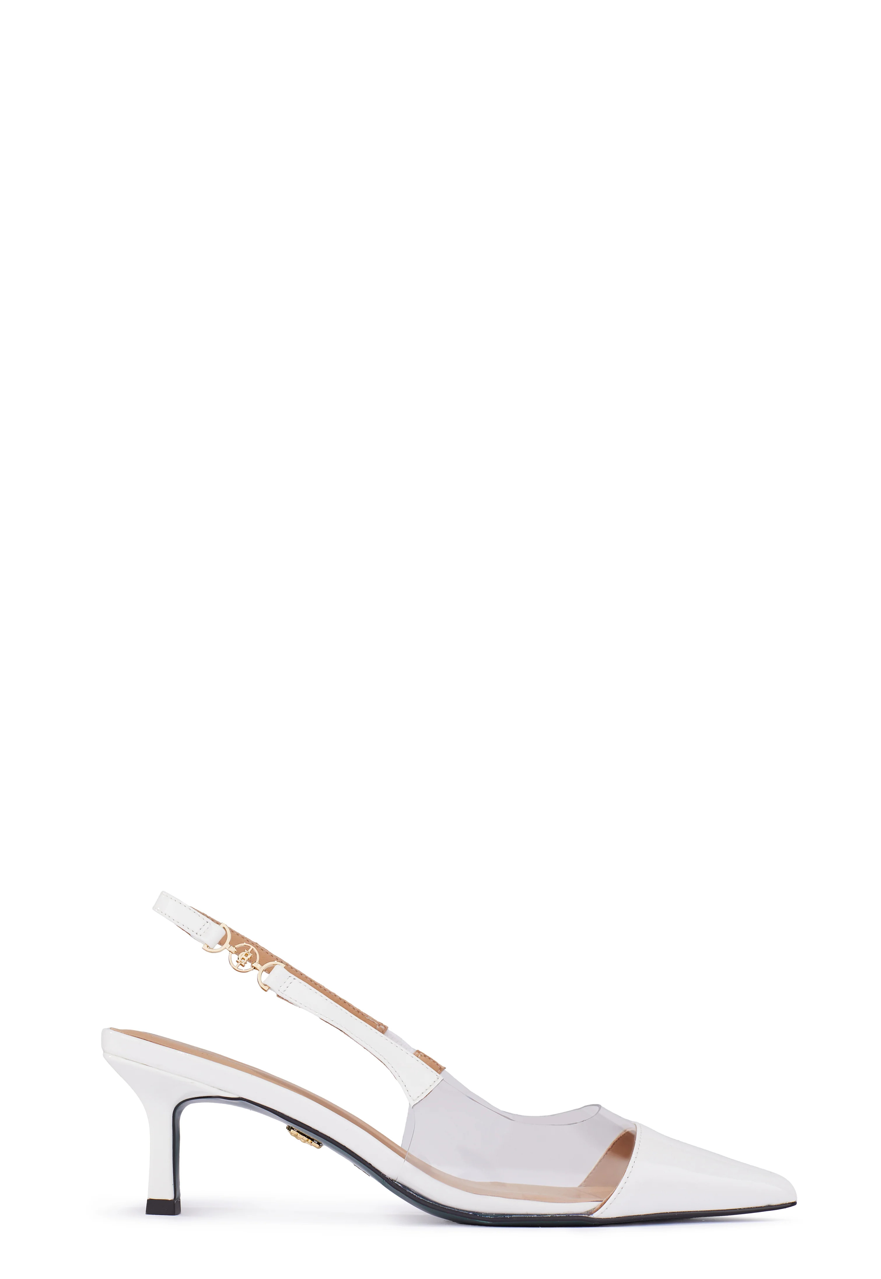 Regency Kitten Heel (Clear White) | Holland Cooper