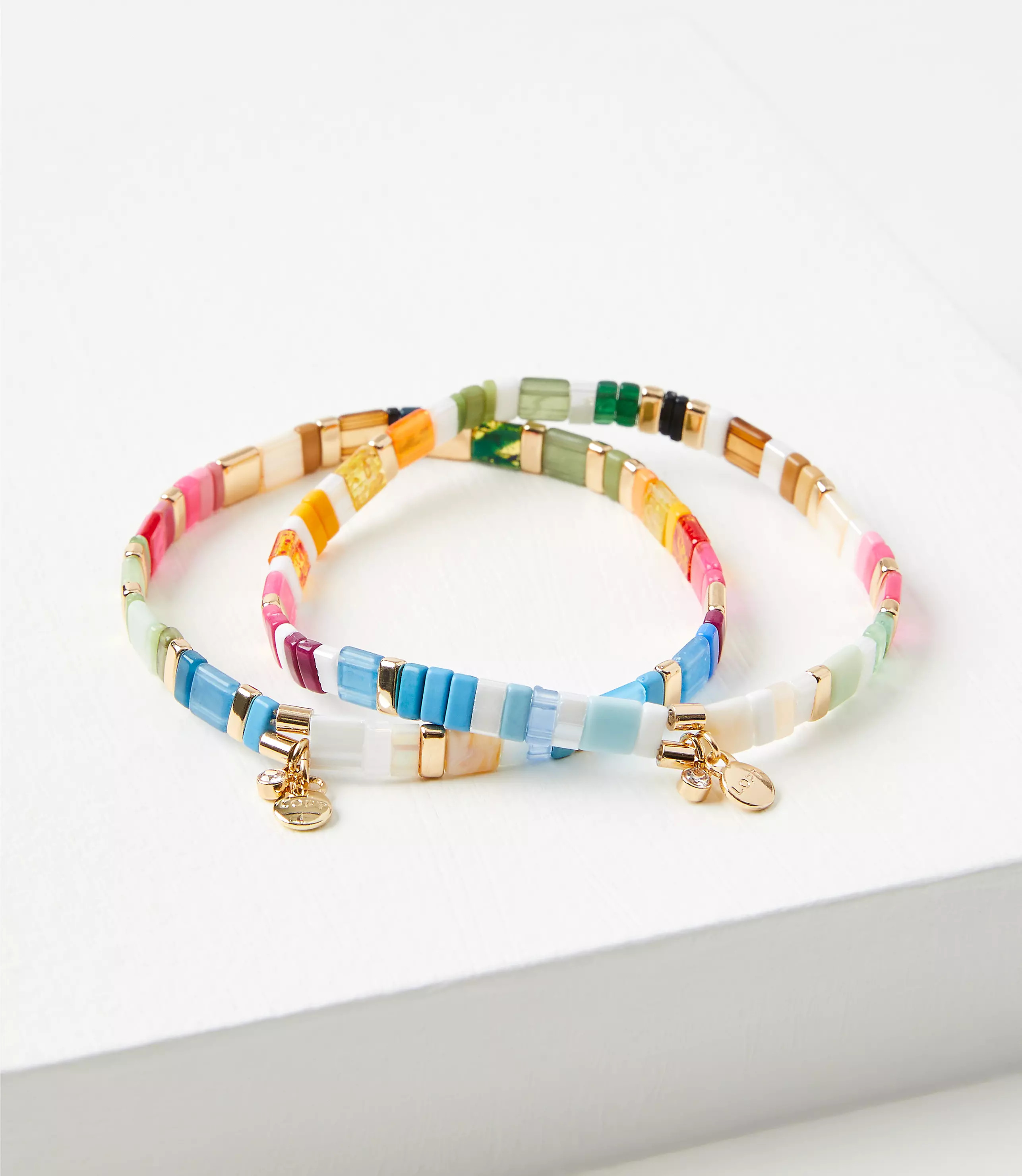 Chicklet Bracelet Set | LOFT