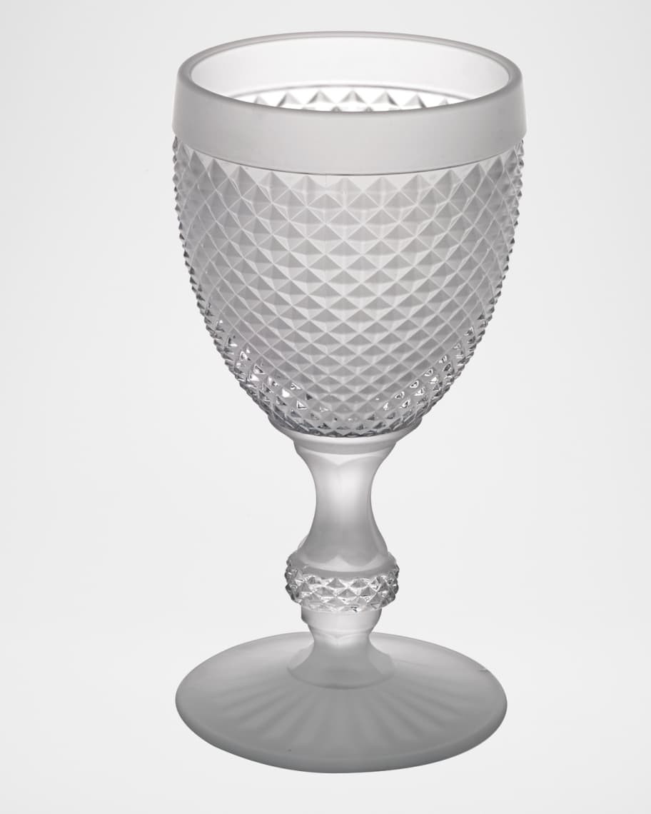 Vista Alegre Bicos Frosted Water Goblet | Horchow