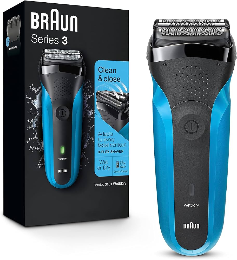 Braun Electric Razor for Men, Series 3 310s Electric Foil Shaver, Rechargeable, Wet & Dry | Amazon (US)