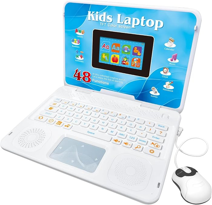 Kids Laptop, Color Screen Educational Laptop with 48 Learning Modes, Laptop for Kids Ages 5+ | Amazon (US)