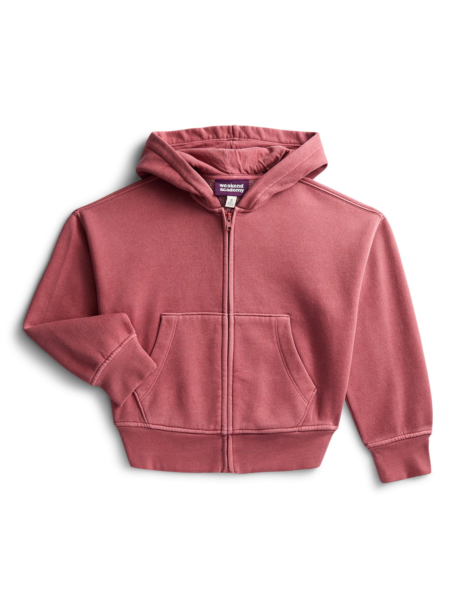 Weekend Academy Boys Fleece Full Zip Hoodie, Sizes 4-18 | Walmart (US)