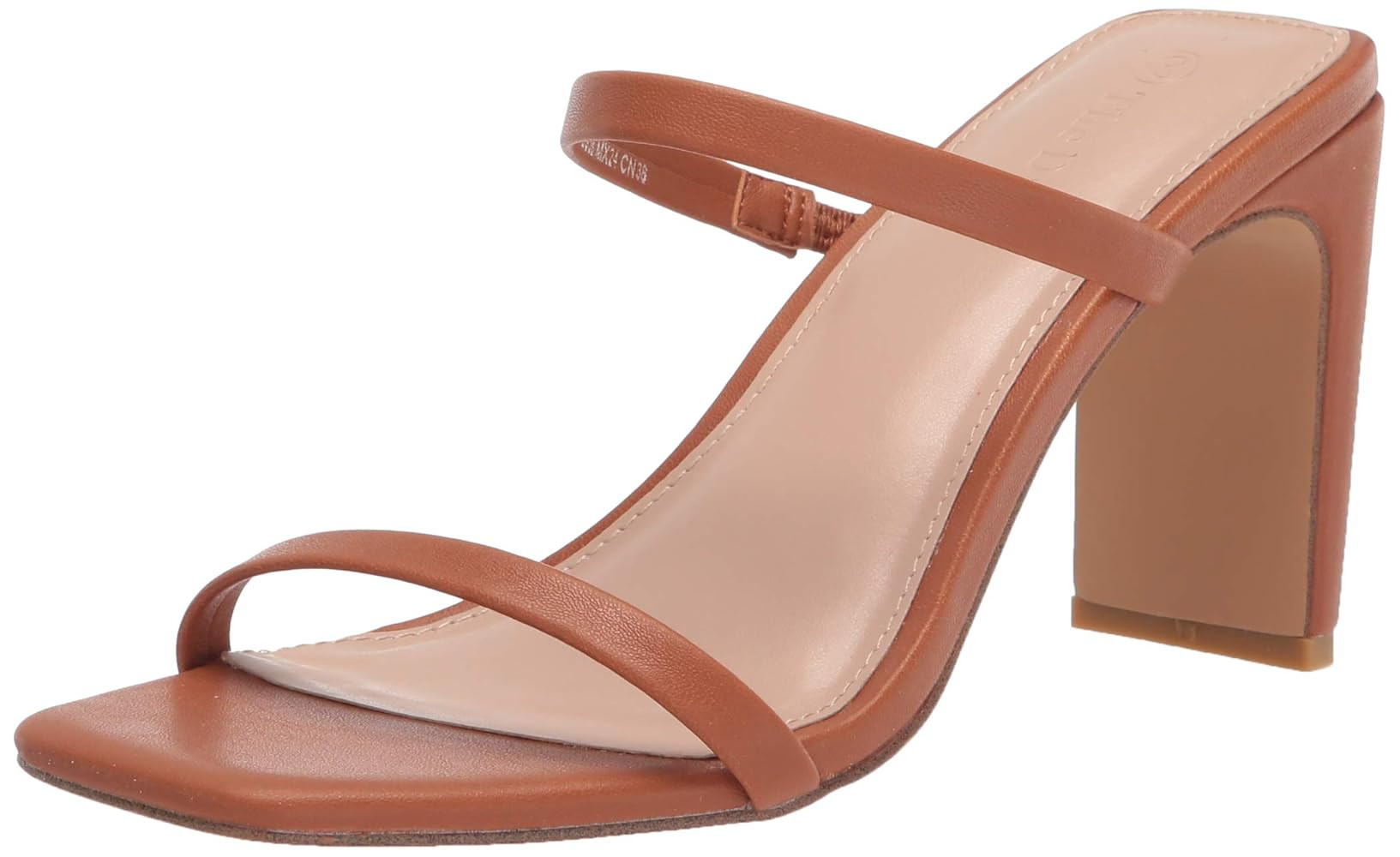 The Drop Women's Avery Square Toe Two Strap High Heeled Sandal | Amazon (US)