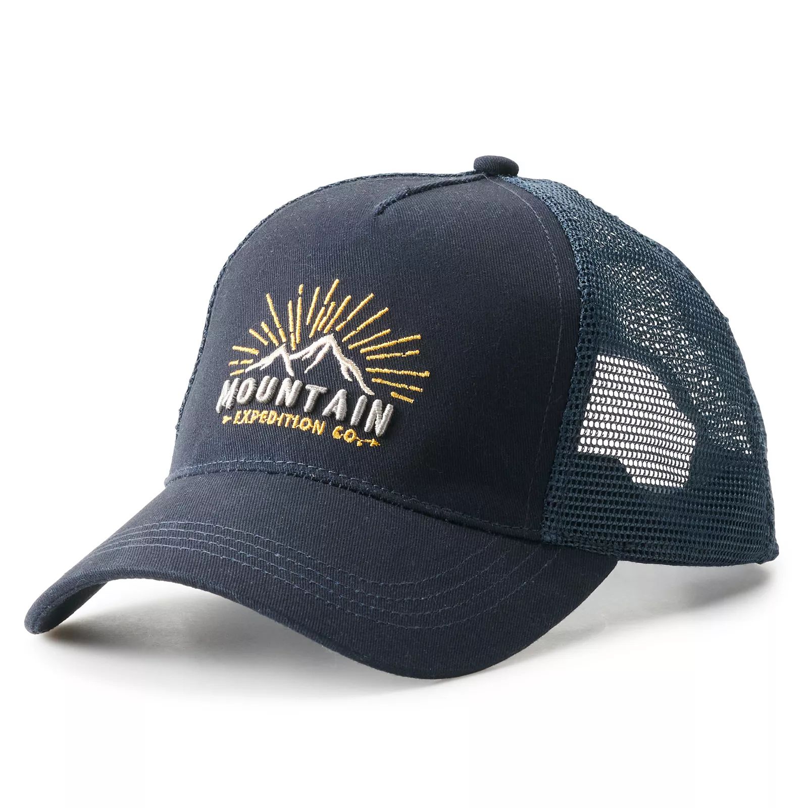 Men's Sonoma Goods For Life Outdoorsy Embroidered Trucker Cap, Blue | Kohl's