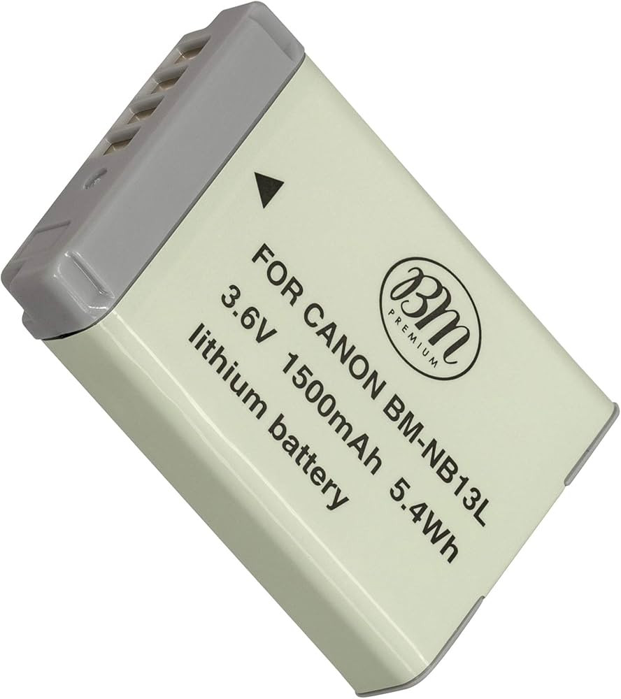 BM Premium NB-13L Battery for Canon PowerShot SX740 HS, G1 X Mark III, G5 X, G5 X Mark II, G7 X, ... | Amazon (US)