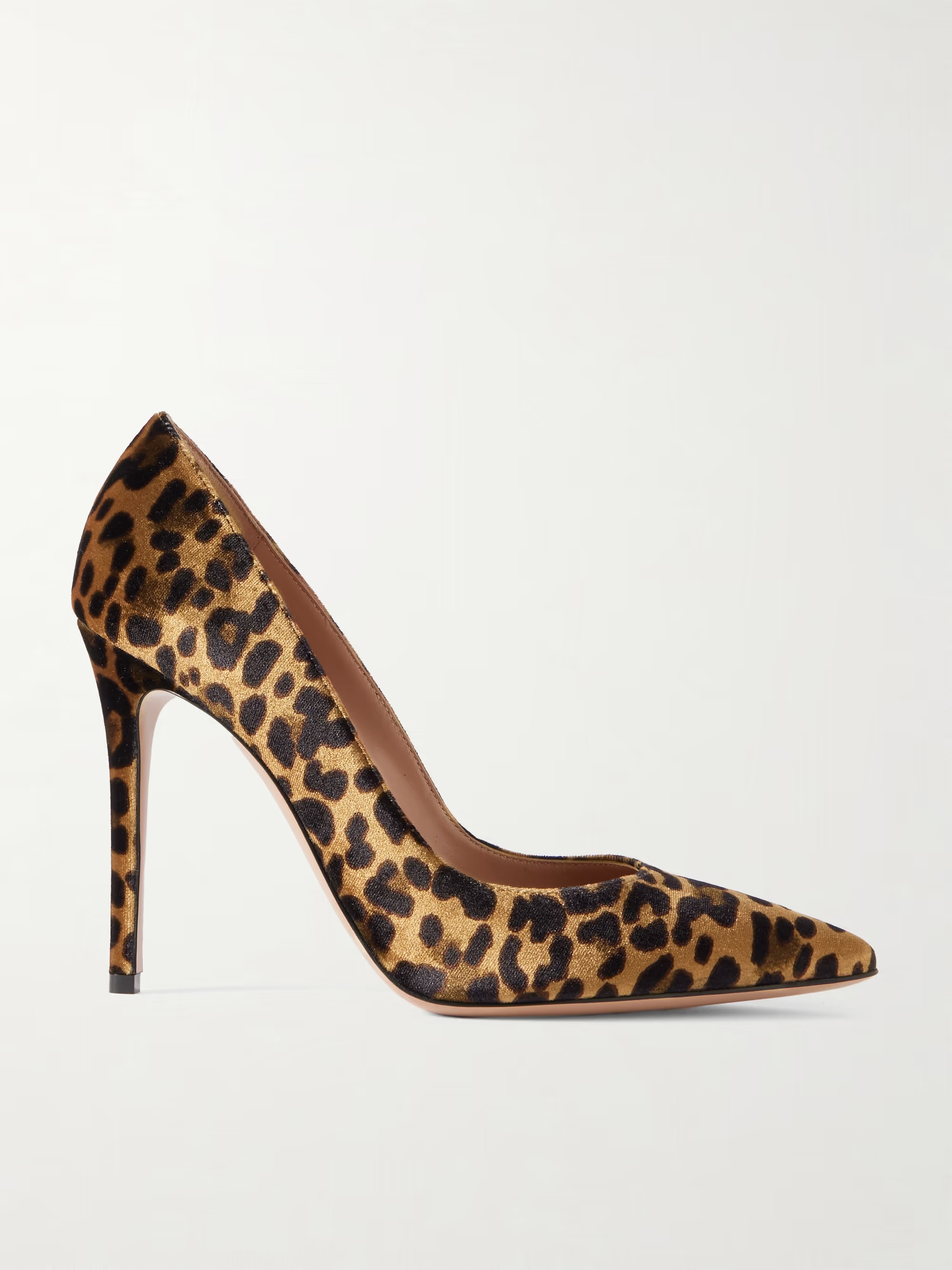 Gianvito 105 leopard-print velvet pumps | NET-A-PORTER (US)
