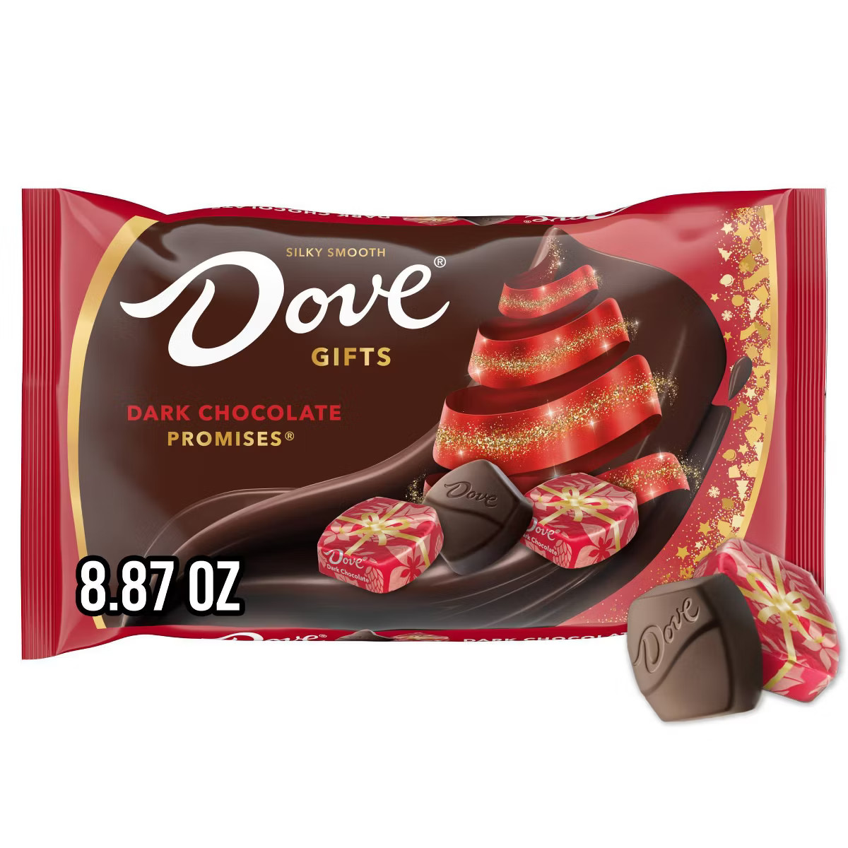 Dove Chocolate Promises Dark Chocolate Christmas Candy Gifts Bag - 8.87oz | Target