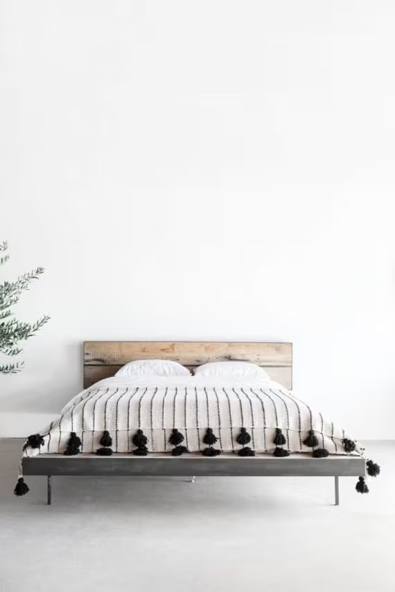 FREE SHIPPING Moroccan blanket, pom blankets,bed spread,moroccan throw blanket,cotton moroccan be... | Etsy (US)