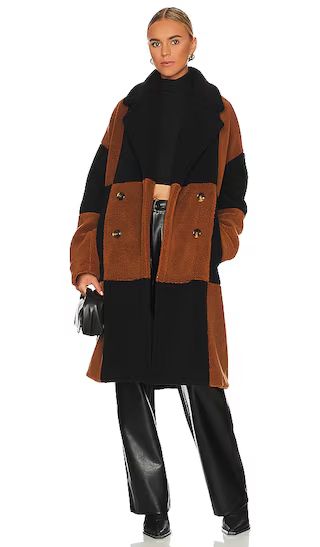 Sebastian Coat in Brown & Black | Revolve Clothing (Global)