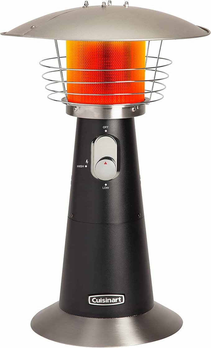 Cuisinart Portable Tabletop Patio Heater, 11,000 BTU Outdoor Propane Heater with Safety Tilt Swit... | Amazon (US)