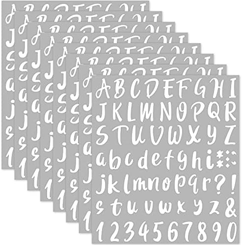 576 Pieces 8 Sheets Graduation Cap Letter Stickers, Self-Adhesive Vinyl Letter, Alphabet Number S... | Amazon (US)