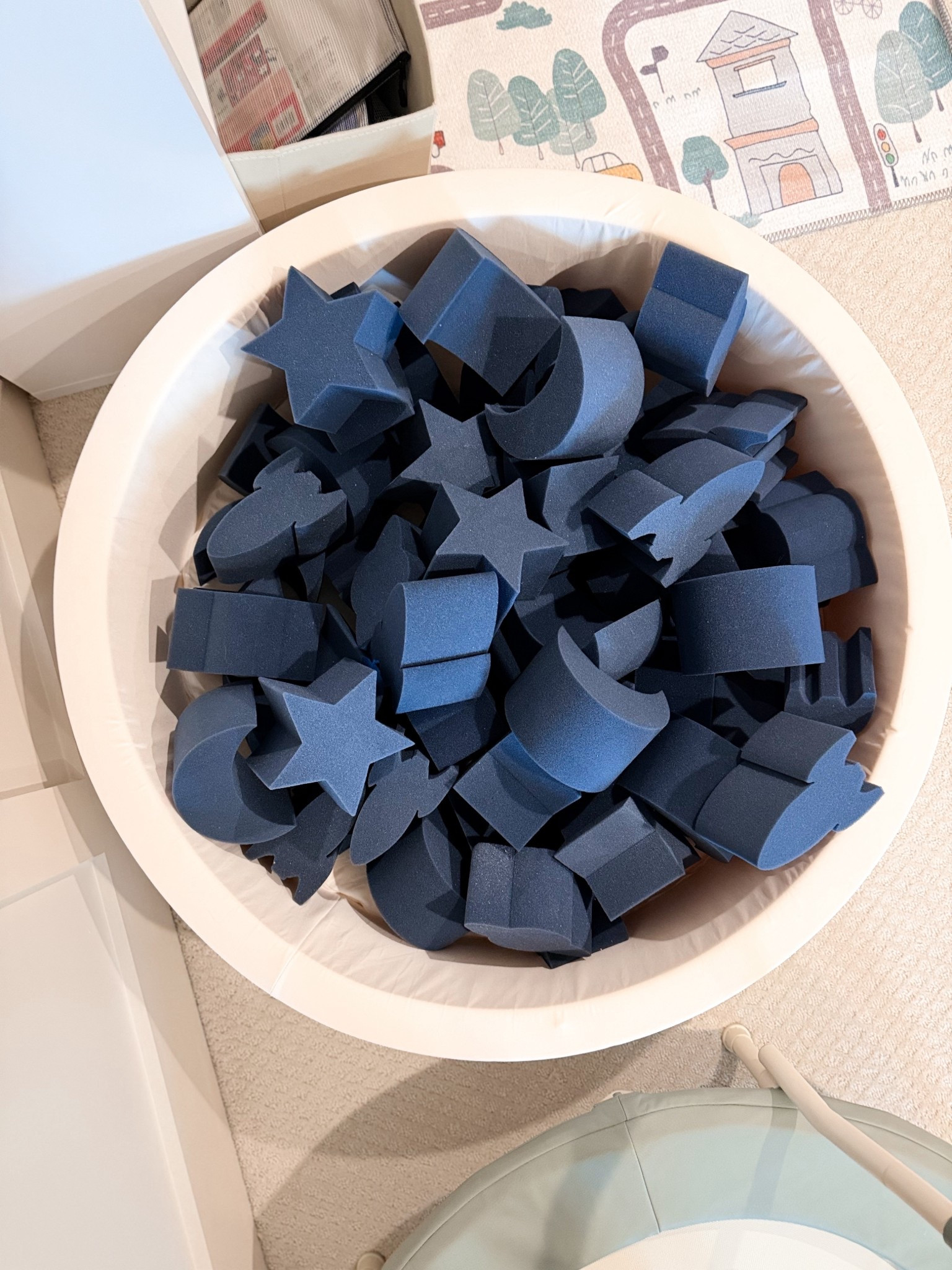 Replaced the balls in my ball pit for these foam shapes 🪐

• play room, ball pit, kids play space, target finds, smol

#LTKmomlife #LTKKids