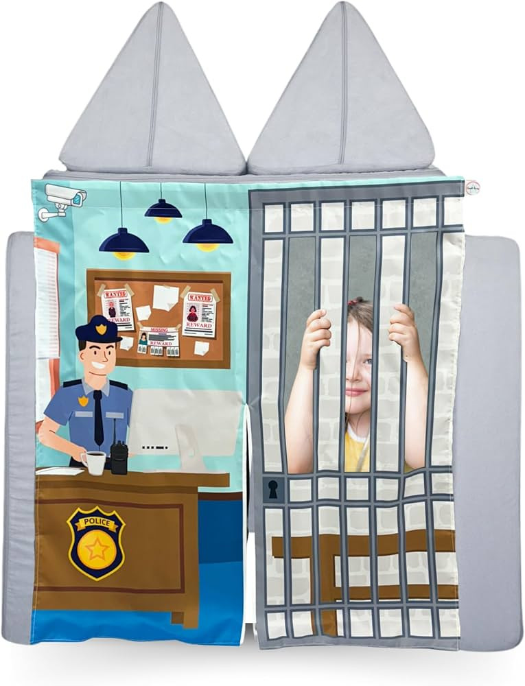 Couch Swag Play Panel for Childrens Foam Sofa Kids Couch (Police) | Amazon (US)