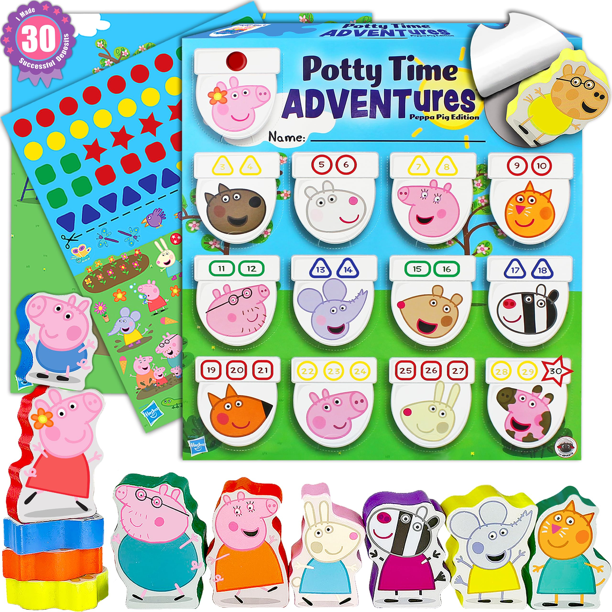 Potty Time Adventures Potty Training Chart for Toddlers by Lil ADVENTS - 14 Toy Prizes - Potty Tr... | Amazon (US)