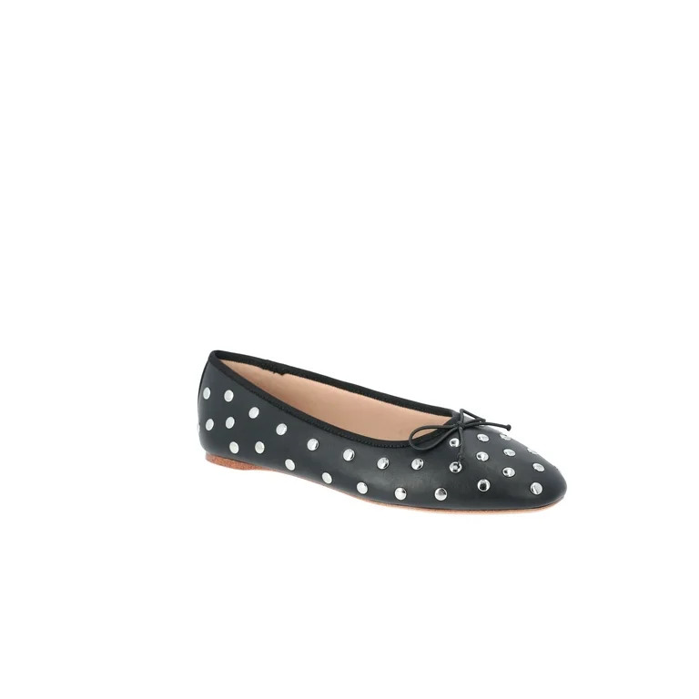 Time and Tru Women's Studded Ballet Flats | Walmart (US)