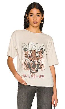 ANINE BING Tiger Tee in Stone from Revolve.com | Revolve Clothing (Global)