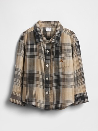 Baby & Toddler Double-Weave Plaid Shirt | Gap (US)