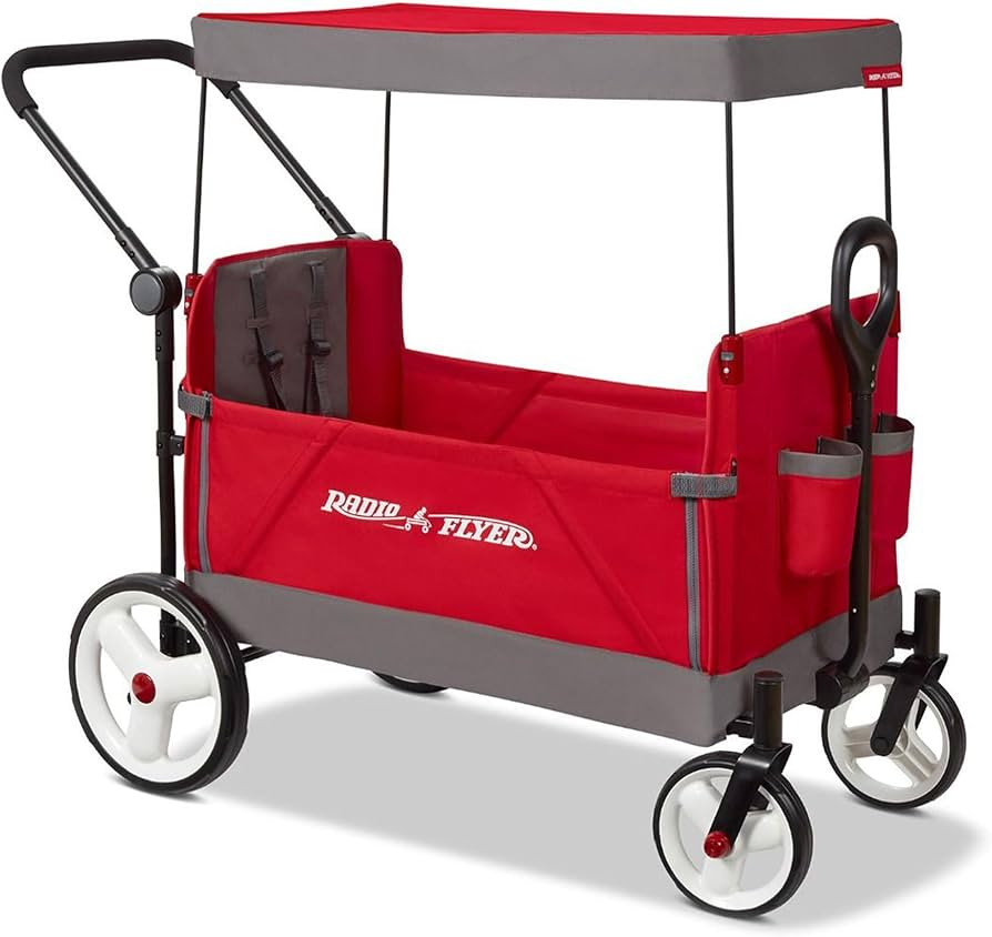 Radio Flyer Convertible Stroll 'N Wagon, Red | Amazon (US)