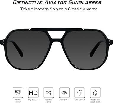 mosanana Oversized Aviator Sunglasses for Women and Men with Polarized Lens MS52243 | Amazon (US)