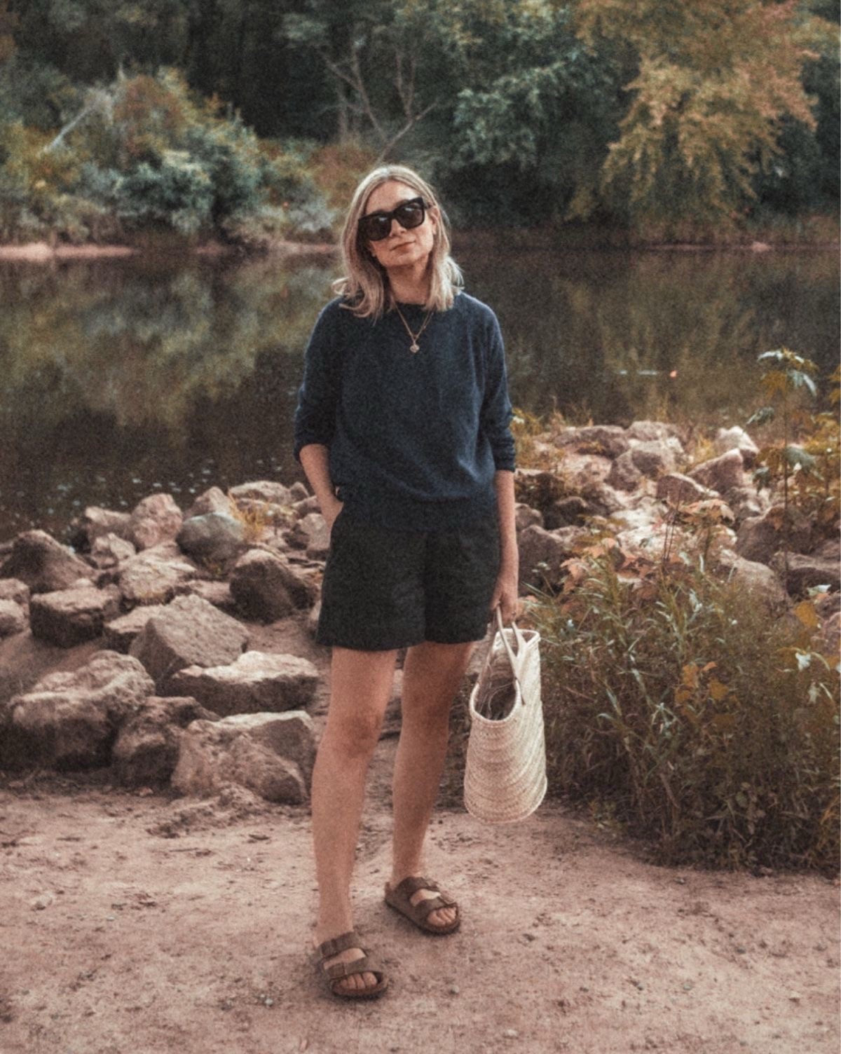 These shorts are back at Everlane now and I’m thinking I may have to pick up a new pair so I can recreate this outfit from 5ish years ago….. (the fit may have changed, but I always found they fit more casually like this if you sized up 1-2 sizes)

#LTKOver40 #LTKSeasonal