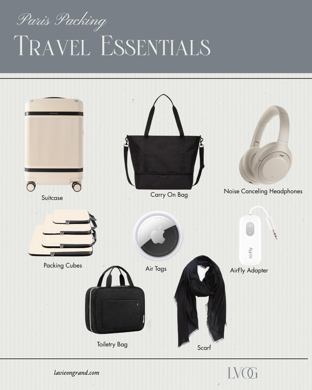 Packing for Paris 
Travel Essentials 

#LTKOver40 #LTKTravel #LTKStyleTip