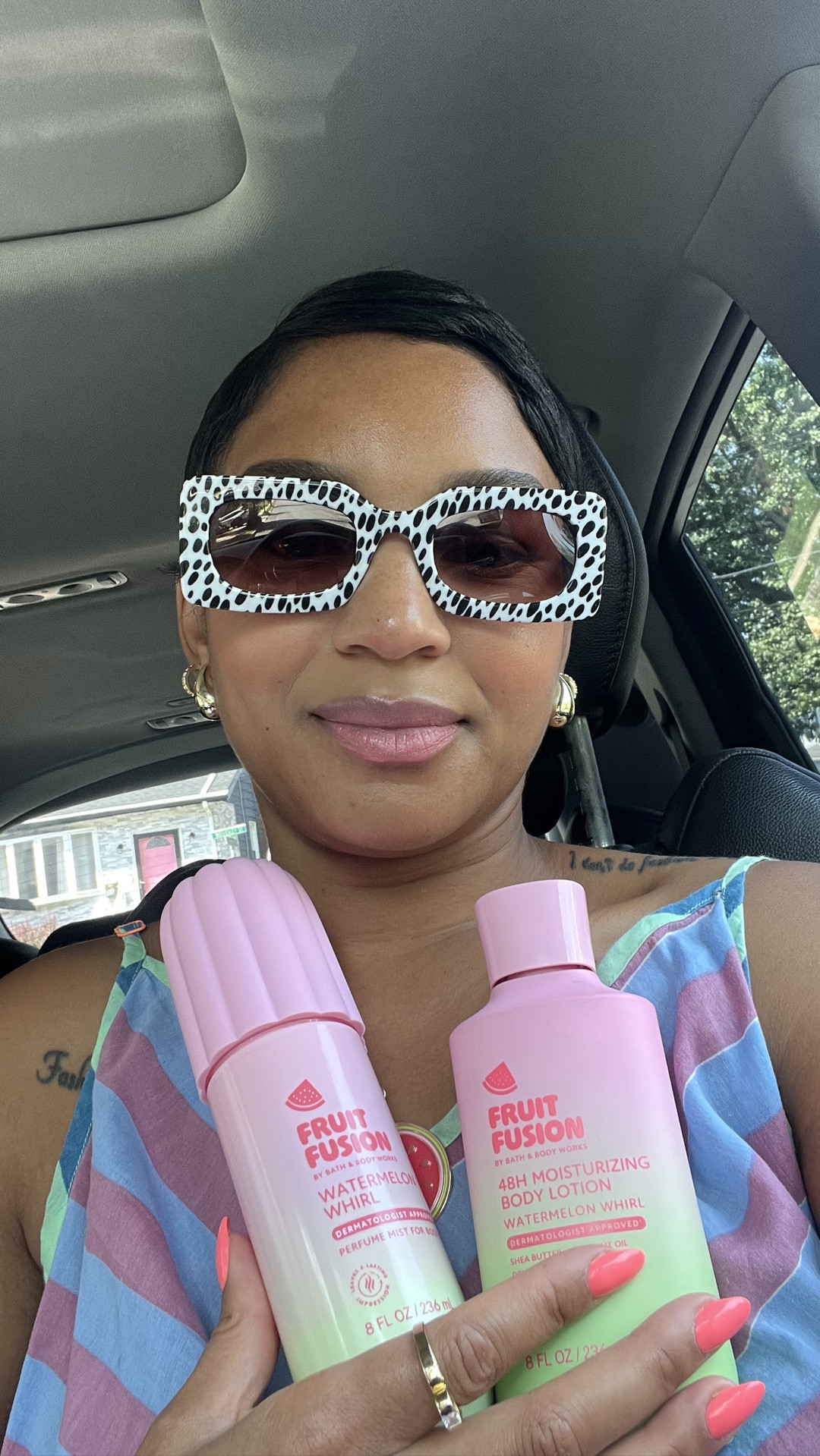 This fruit fusion line from Bath and Body Works is so good! It’s comes in  other scents Banana, Berry Bliss and Tangerine. The watermelon is my favorite! I’m a perfume girlie but the perfume mist lasts for hours! The body lotion and perfume mist along with the body wash is the perfect trio💕

#LTKselfcare #LTKBeauty #LTKmorningroutine