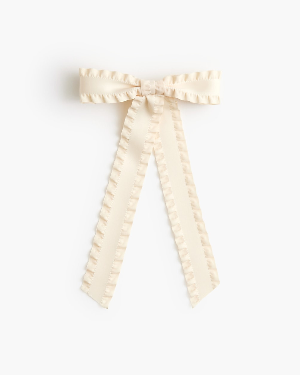 Ruffle ribbon bow barette | J.Crew Factory