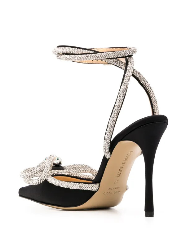 crystal-bow pumps | Farfetch (US)