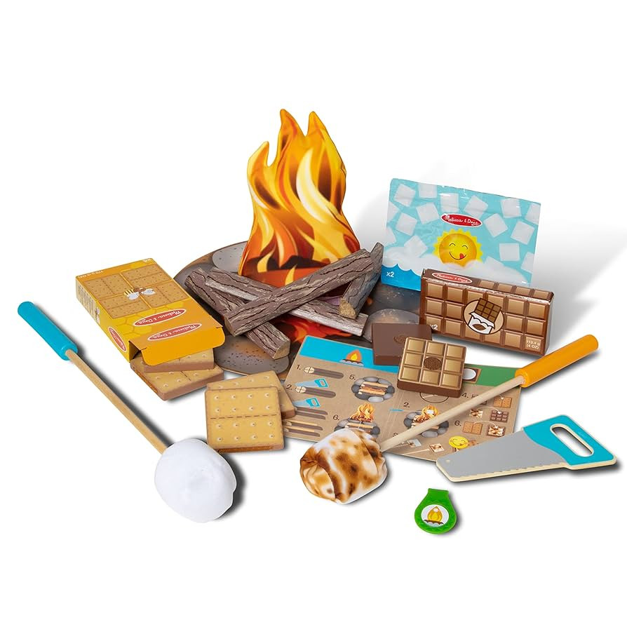 Melissa & Doug Let's Explore Campfire S'Mores Play Set Play Campfire Sets for Kids Ages 3+ | Amazon (US)