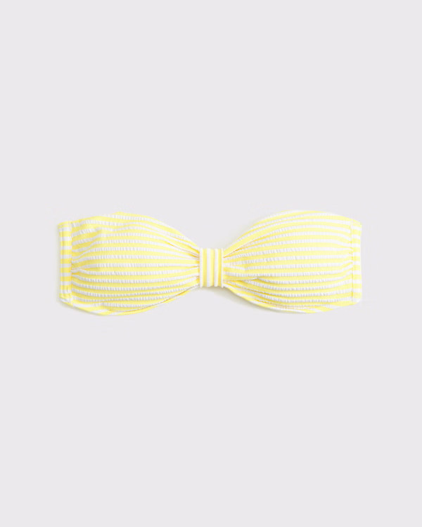 Women's Knot-Front Bandeau Swim Top | Women's Swimwear | Abercrombie.com | Abercrombie & Fitch (US)