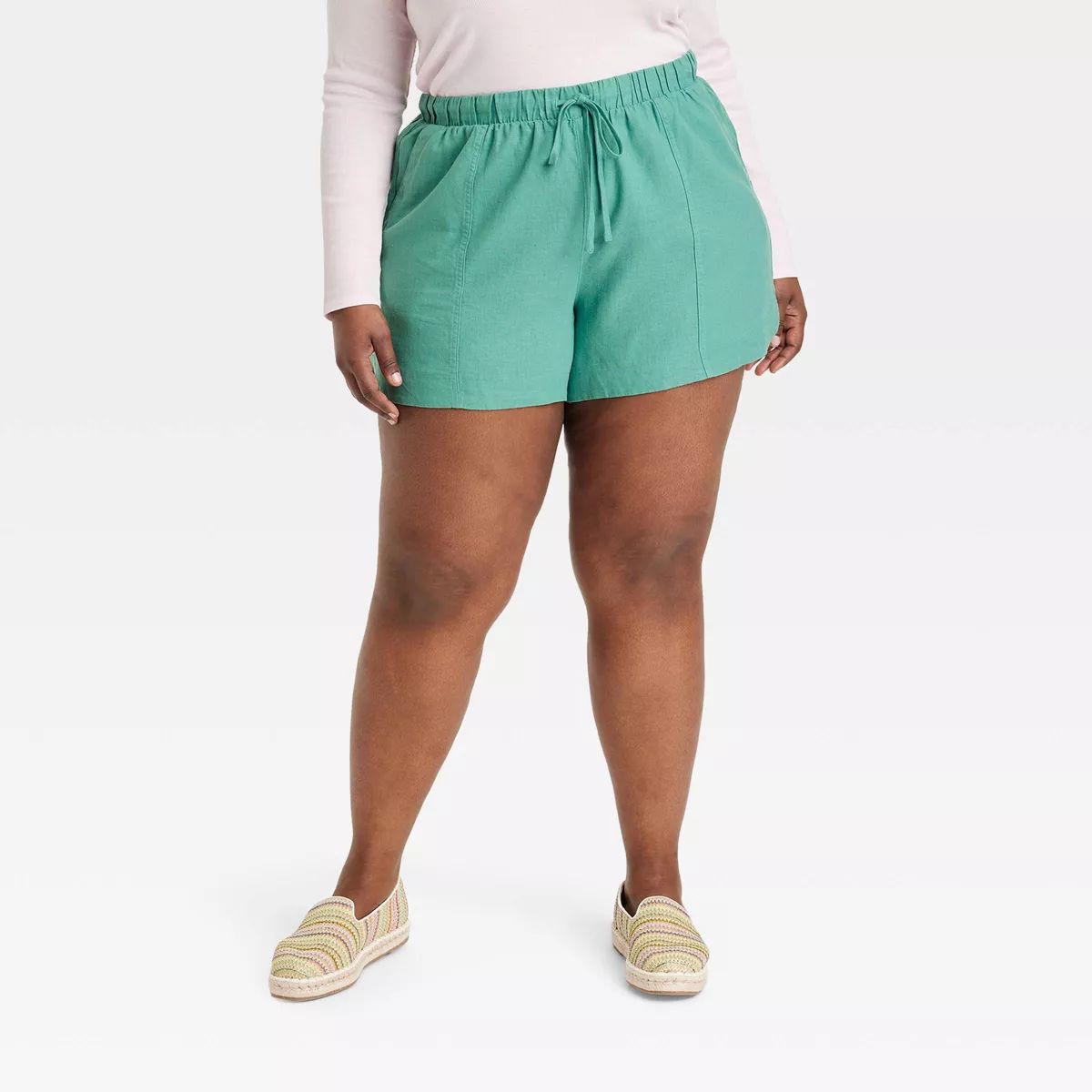 Women's High-Rise Linen Pull-On Shorts - Universal Thread™ | Target