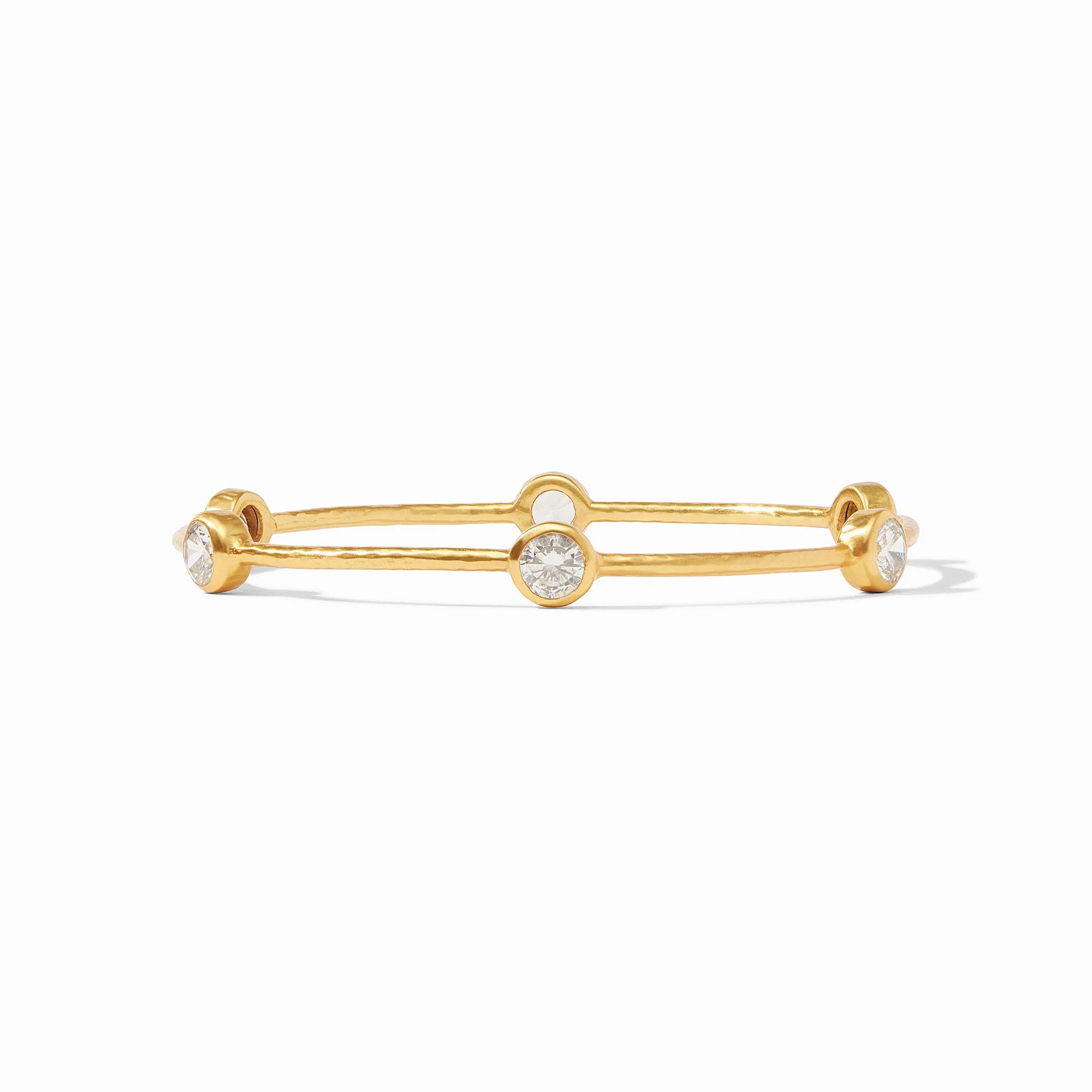 Milano Luxe Stone Gold Bangle Bracelet | Julie Vos | Julie Vos