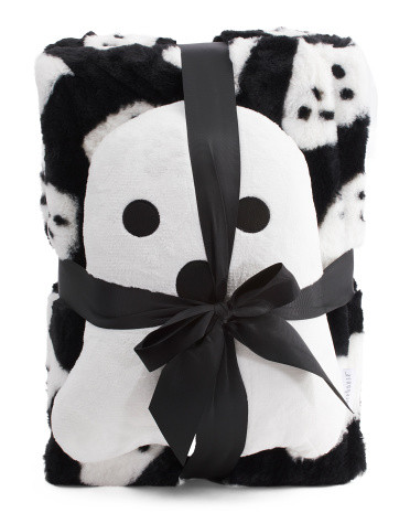 Ghost Throw And Pillow Set | TJ Maxx