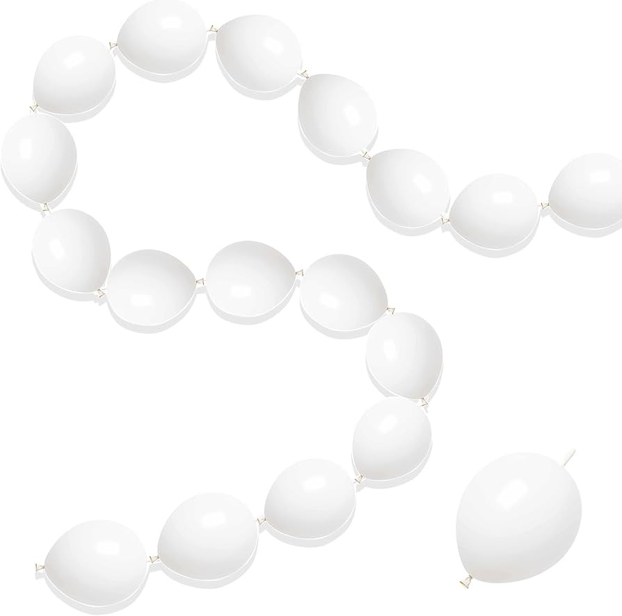 100 Pcs Quick Link Balloons White 6 inch, Latex Linking Balloons for Balloon Wall/Arches/Chains, ... | Amazon (US)