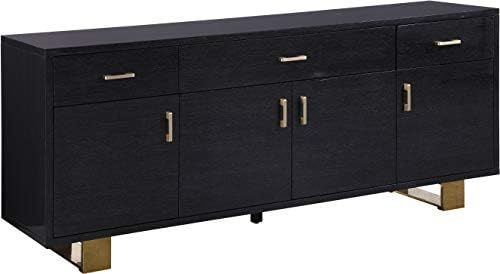 Meridian Furniture 356 Excel Collection Modern | Contemporary Wood Frame Sideboard/Buffet Table w... | Amazon (US)