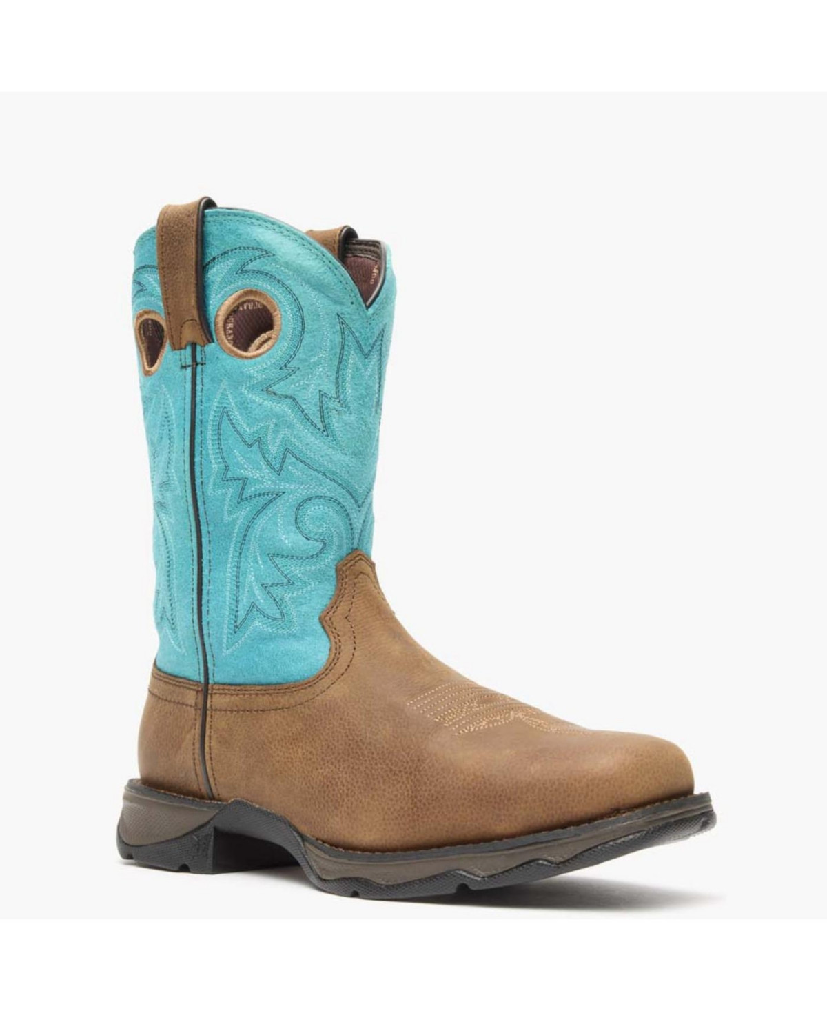 Lady Rebel Work by Durango Women's Steel Toe Western Boot - Brown turquoise | Macy's