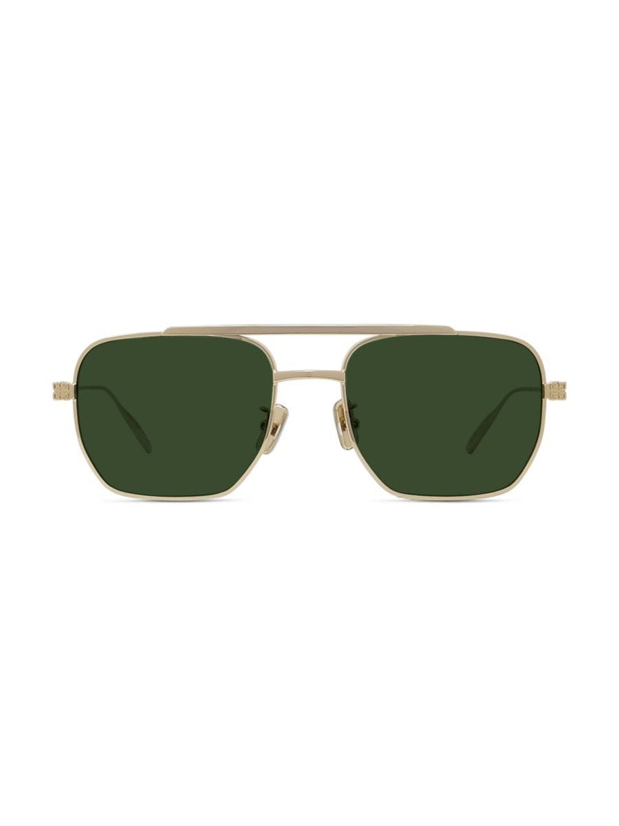 54MM GV Speed Aviator Sunglasses | Saks Fifth Avenue