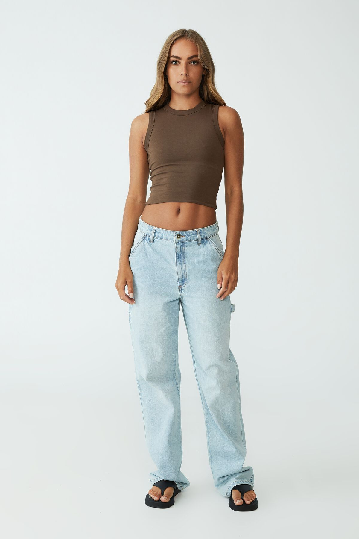 High Neck Crew Tank | Cotton On (ANZ)