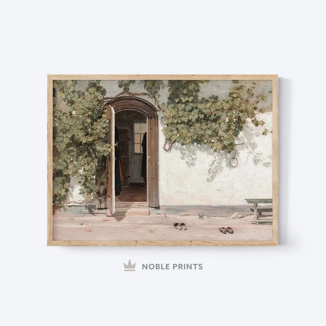 Vintage Italy Summer Painting, Printable, Italy Wall Art, Neutral Tones Painting, Beach Decor, Di... | Etsy (US)