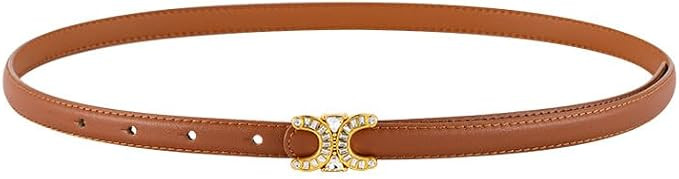 Womens Black Belt Black Womens Belt with Rhinestone Waist, Womens Black Belts for Jeans Skirts an... | Amazon (US)