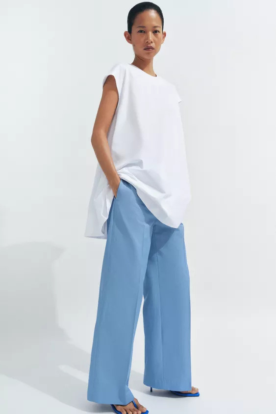 ZW COLLECTION STRAIGHT-LEG TROUSERS | Zara UK