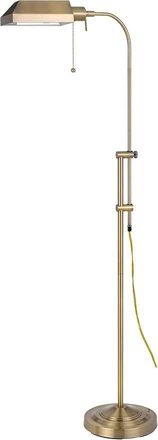 Cal Lighting BO-117FL-AB Floor Lamp Pharmacy Collection with Adjust Pole , 62 inches, Antique Bra... | Amazon (US)
