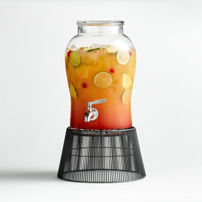 Beau Drink Dispenser with Barrett Stand | Crate & Barrel