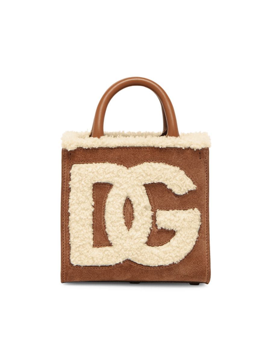 DG Faux Shearling Top-Handle Bag | Saks Fifth Avenue