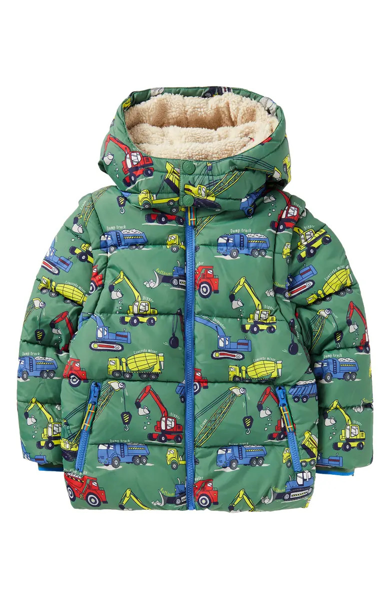 Kids' Trucks Two-in-One Vest & Puffer Jacket | Nordstrom