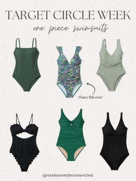Target Circle Week one piece swimsuits. Mom friendly one piece swimsuits

#LTKxTarget