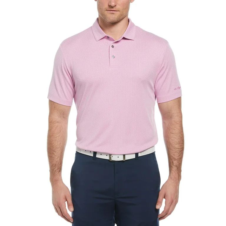 Ben Hogan Men's and Big Men’s Birdseye Geometric Print Jacquard Golf Polo Shirt, up to Size 5XL | Walmart (US)