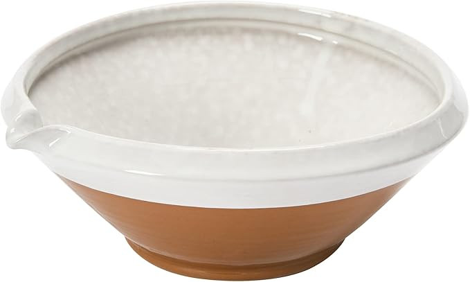 Creative Co-Op Stoneware Baking w Reactive Glaze, White Bowl | Amazon (US)
