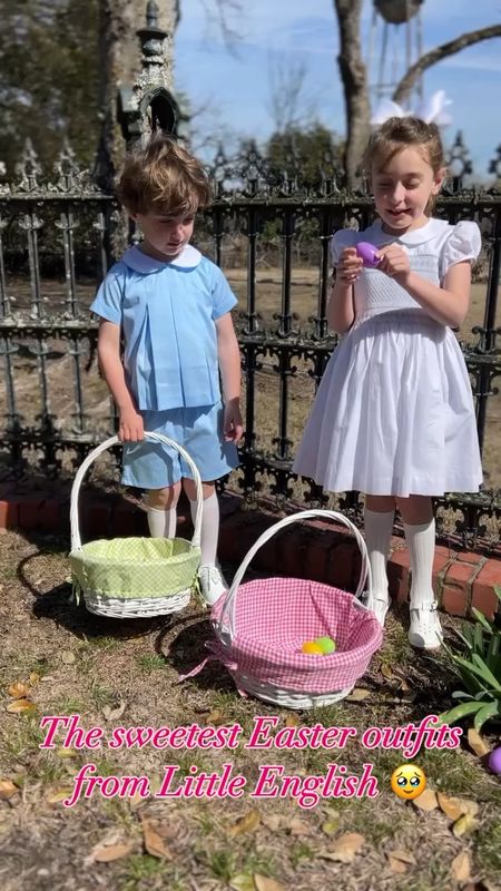 The sweetest Easter Sunday outfits from Little English 🥹

Smocked dress, matching outfits, brother sister, toddler style, short set, spring style 

#LTKSeasonal #LTKkids #LTKVideo